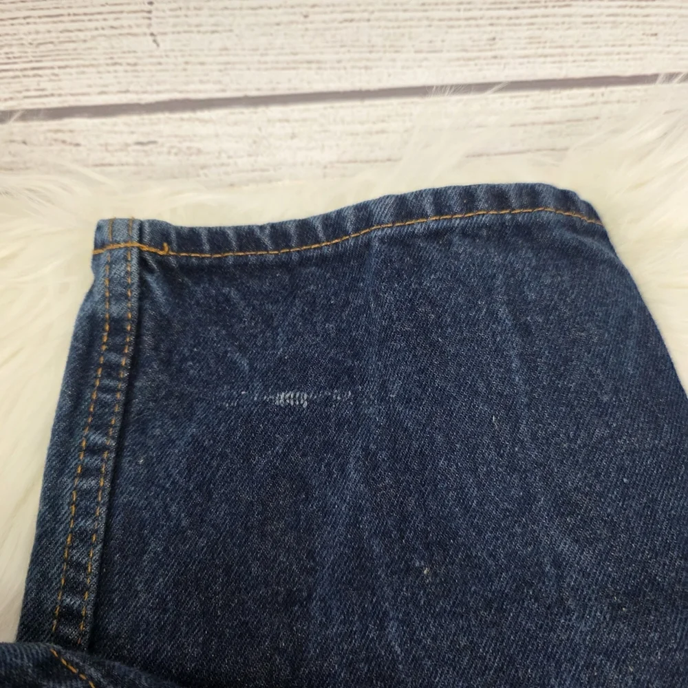 Levi's Vintage Straight Leg Button Fly Men's Dark Wash Blue Jeans